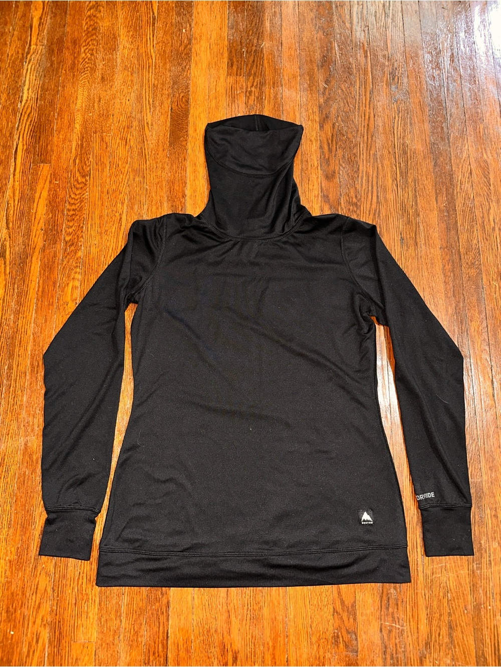 Burton DryRide Women’s Large Black Turtle Neck Base Layer Snowboarding Pullover